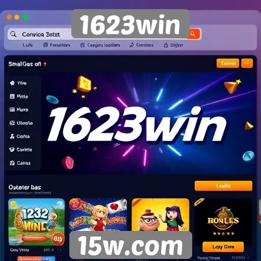 Exploração das funcionalidades do site 1623win